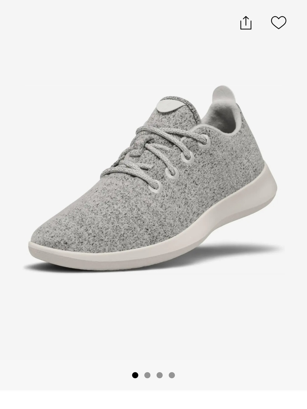 allbirds Women's Wool Runner Sneaker in Heather Gray